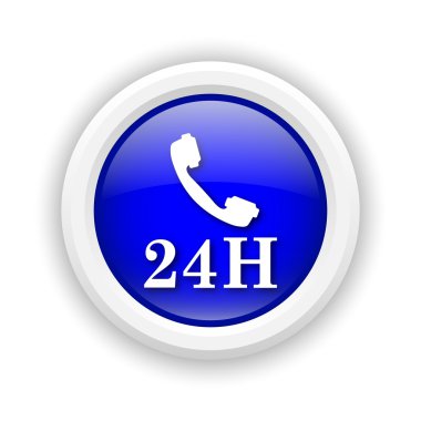 24 saat telefon simgesi