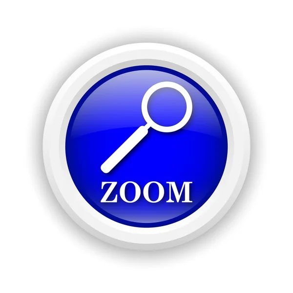 Zoom com ícone de lupa — Fotografia de Stock