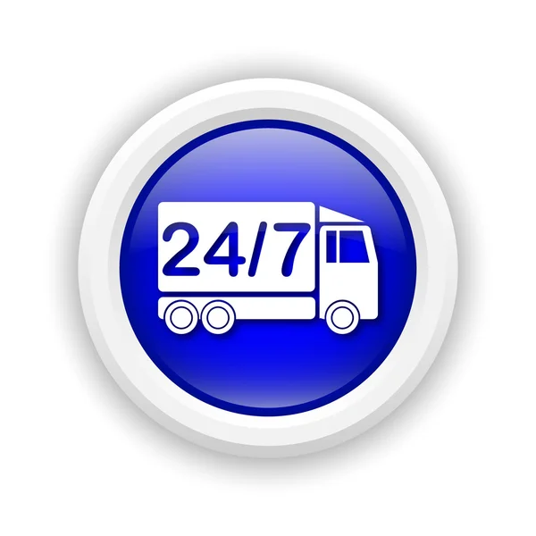 24 7 Lieferwagen-Symbol — Stockfoto