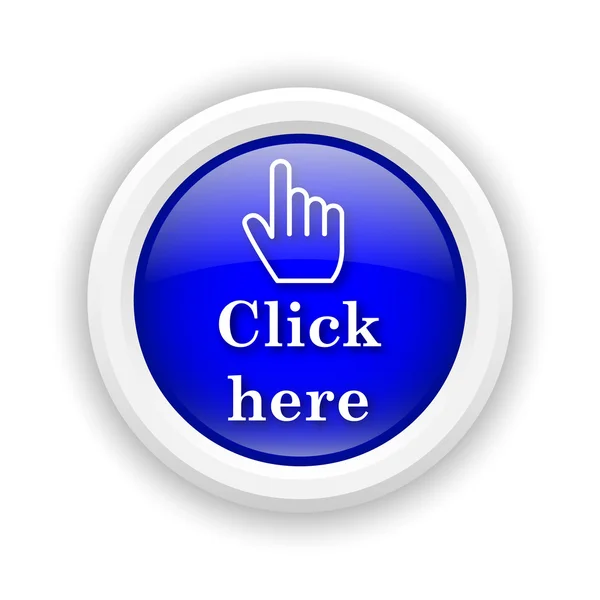 Click here icon — Stock Photo, Image