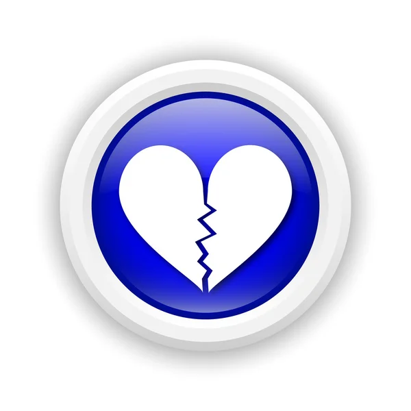 Broken heart icon — Stock Photo, Image