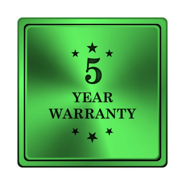 5 year warranty icon clipart