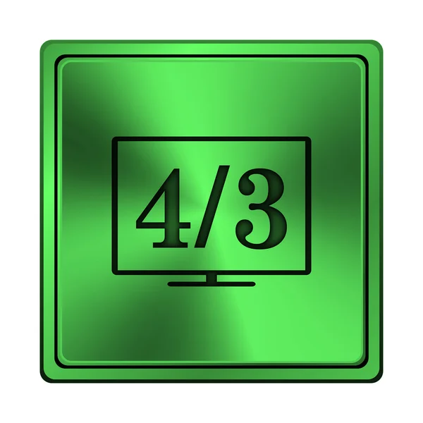 4 3 icono de TV —  Fotos de Stock