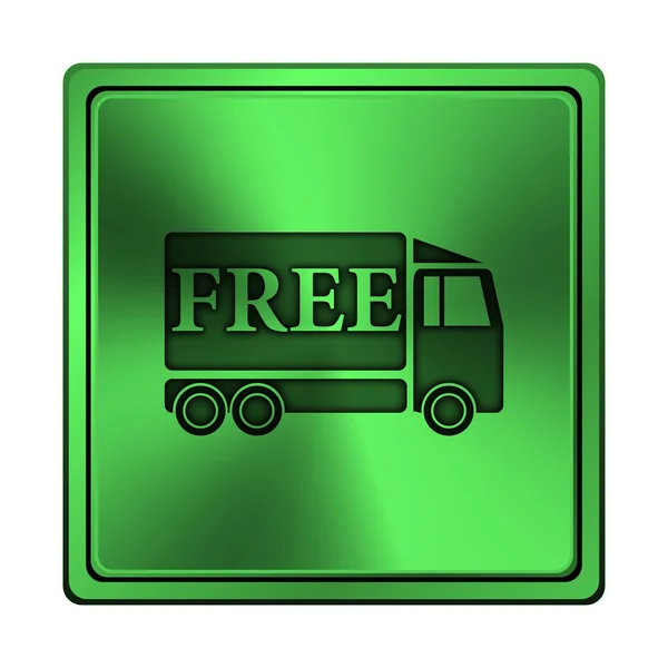 Ícone de caminhão de entrega gratuita — Fotografia de Stock
