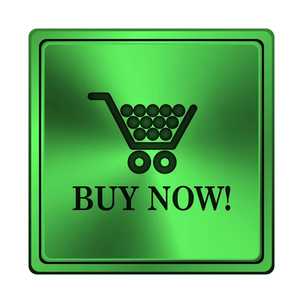 Koupit nyní nákupní košík ikonu — Stock fotografie