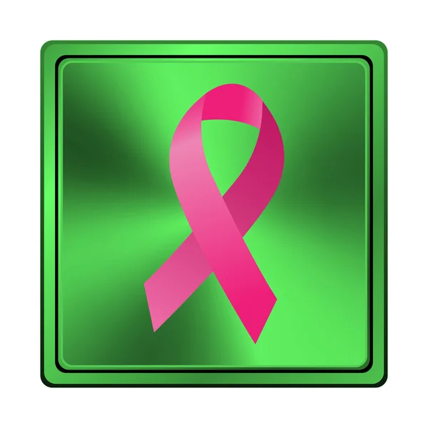 Ikona wstążka raka piersi — Zdjęcie stockowe