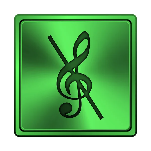 Musical note - no sound icon — Stock Photo, Image