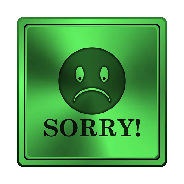 Sorry icon — Stock Photo, Image