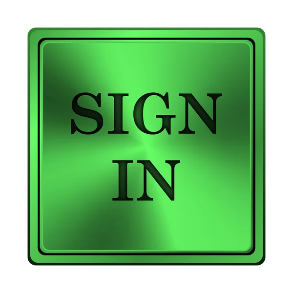 Sign in icon — Stock Photo, Image