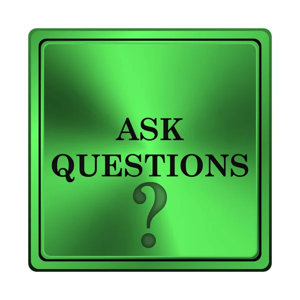 Fazer perguntas ícone — Fotografia de Stock