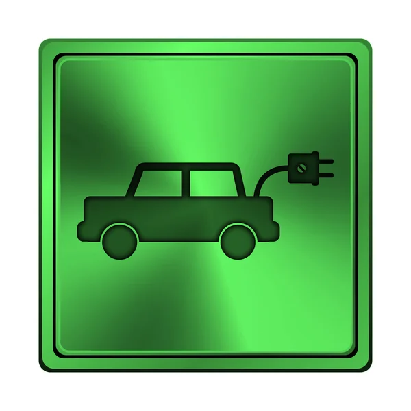 Icono del coche eléctrico — Foto de Stock