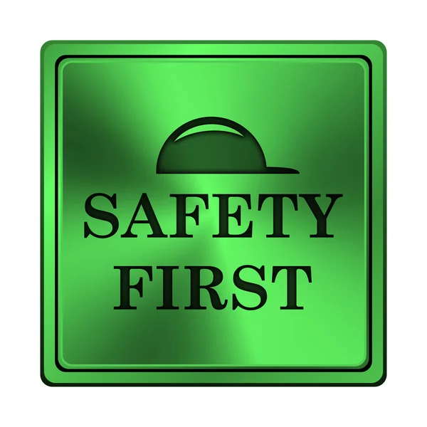 Safety first icon — Stock Photo, Image