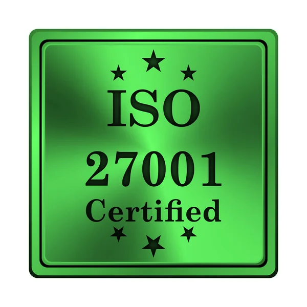 Иконка ISO 27001 — стоковое фото