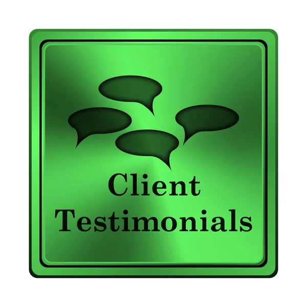 Client testimonials icon — Stock Photo, Image