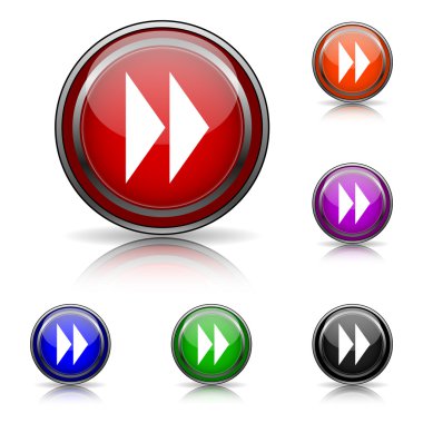 Hızlı ileri işareti simgesi