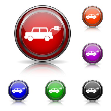 elektrikli araba simgesi