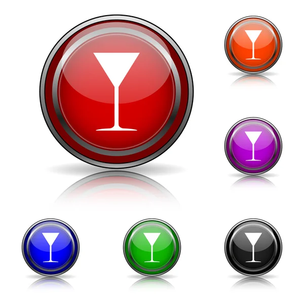 Martini glass icon — Stock Vector