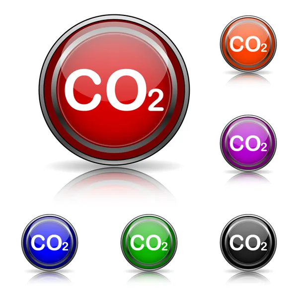 CO2 icon — Stock Vector