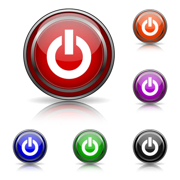 Power button icon — Stock Vector