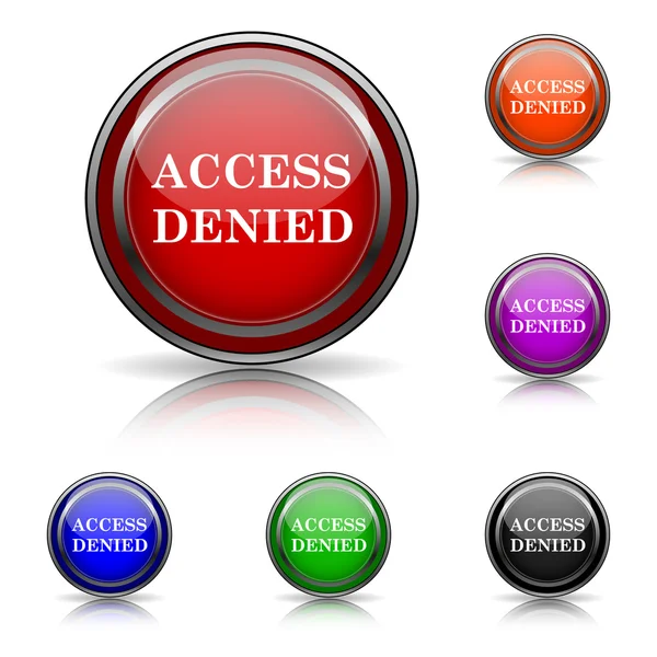 Access denied icon — Stock Vector