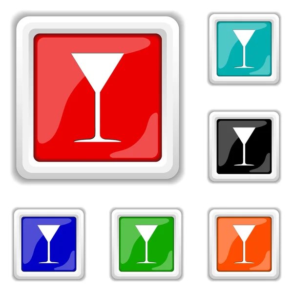 Martini glas icoon — Stockvector