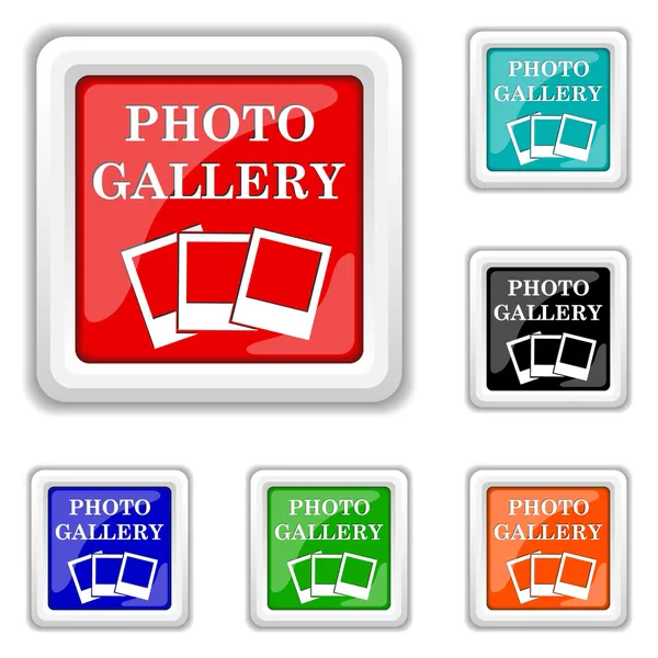 Photo gallery icon — Stock Vector