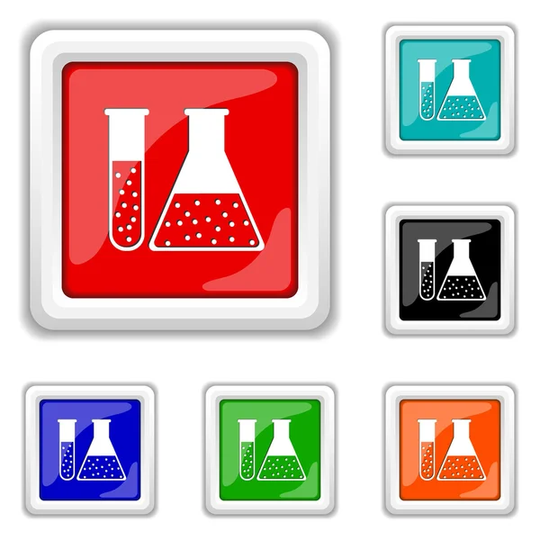 Conjunto de química icono — Vector de stock