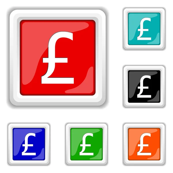 Pound icon — Stock Vector