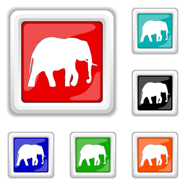 Elephant icon — Stock Vector