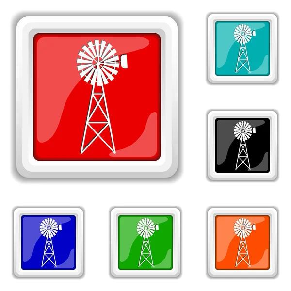 Classic windmill icon — Stock Vector