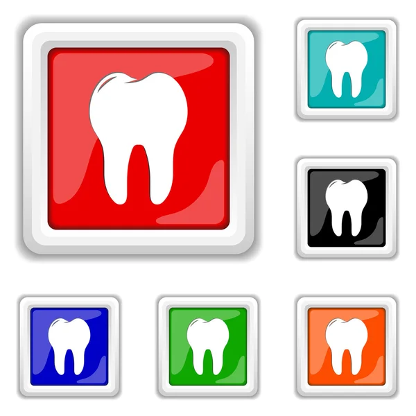 Ícono de los dientes — Archivo Imágenes Vectoriales