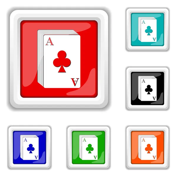 Deck of cards icono — Vector de stock