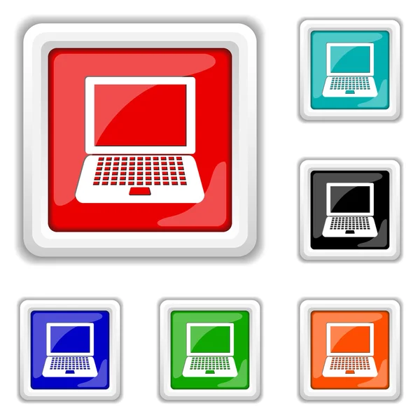 Laptop pictogram — Stockvector