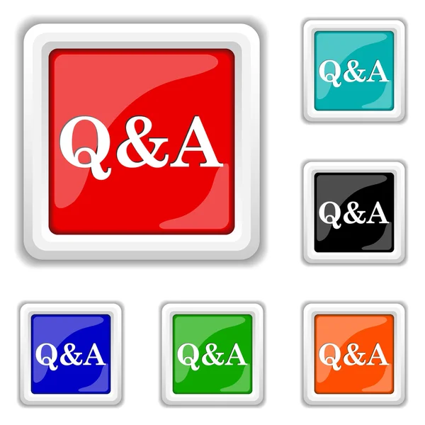 Q&A pictogram — Stockvector