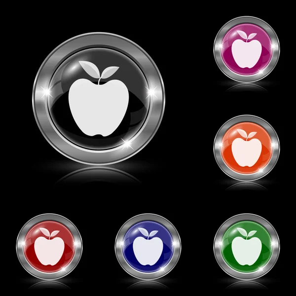 Icono de manzana — Vector de stock