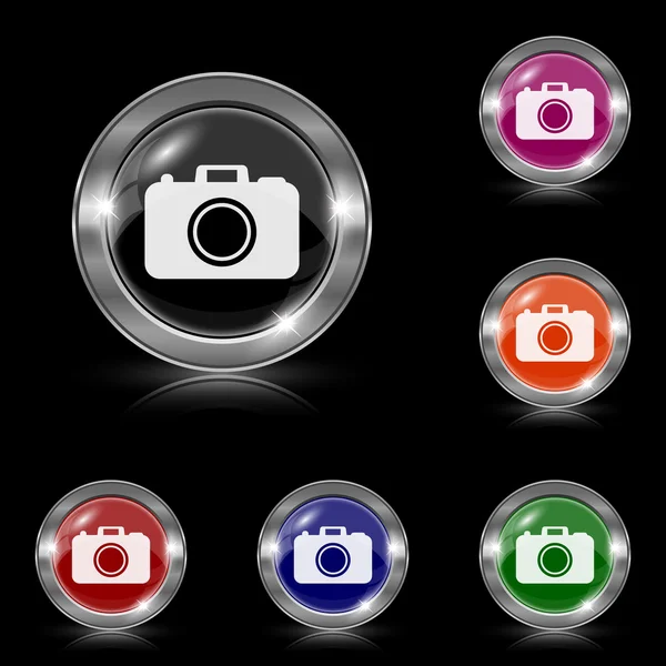 Foto camera pictogram — Stockvector