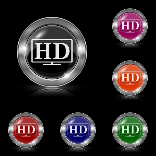 Ikona tv HD — Wektor stockowy