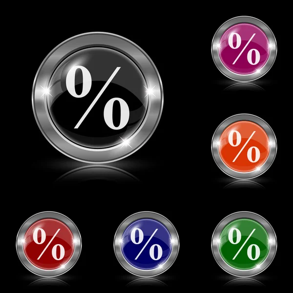 Icono porcentual — Vector de stock