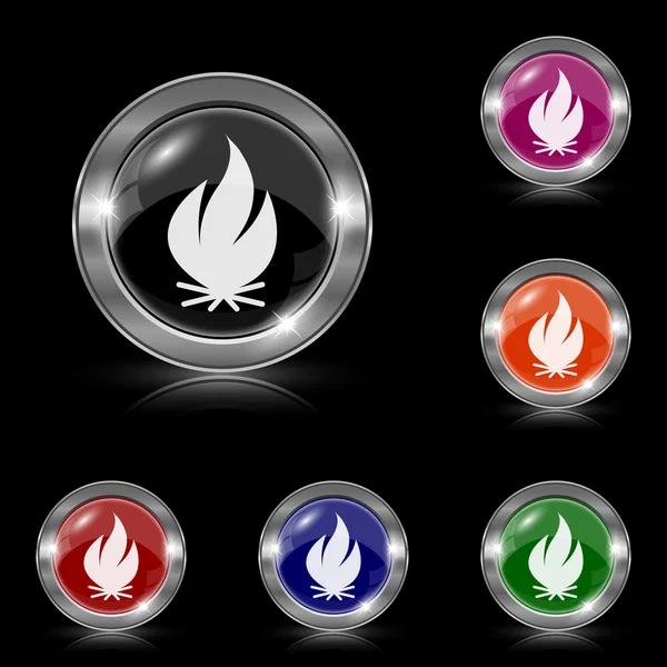 Icono de fuego — Vector de stock