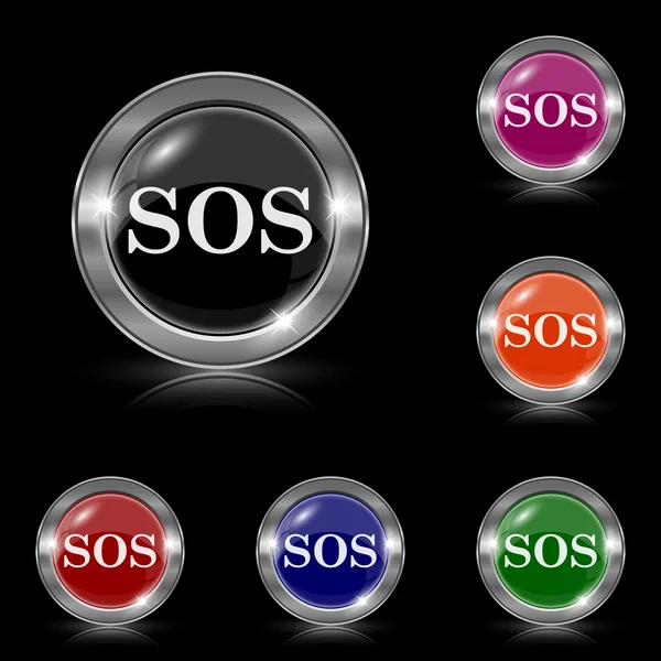 SOS icon — Stock Vector
