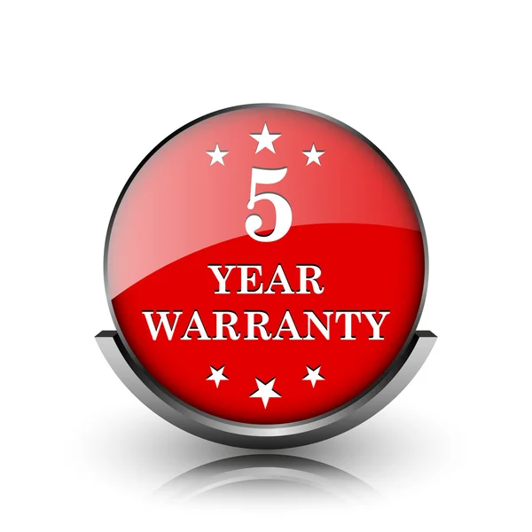 5 year warranty icon — Stock Photo, Image