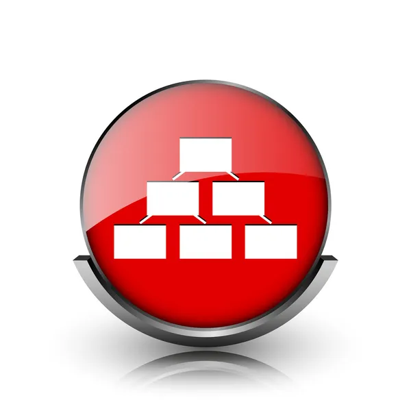 Organizational chart icon — Stock Photo, Image