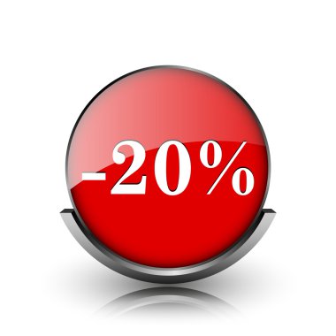 yüzde 20 indirim simgesi
