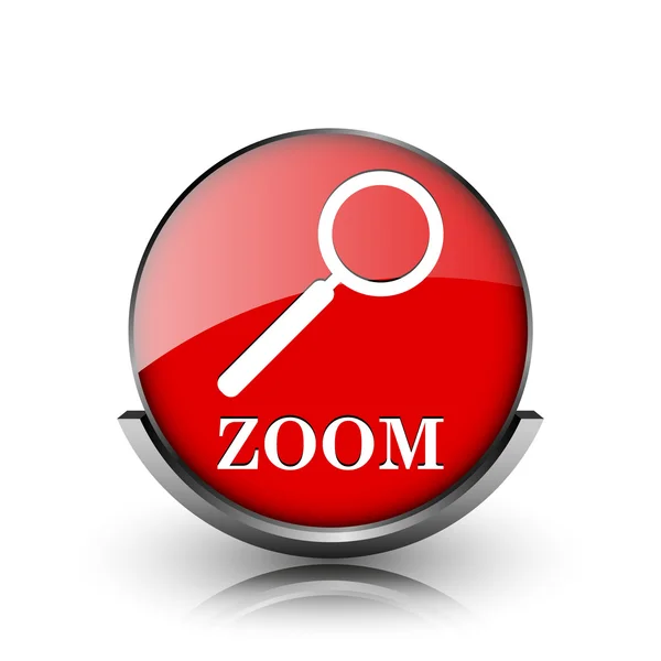 Zoom with loupe icon — Stock Photo, Image