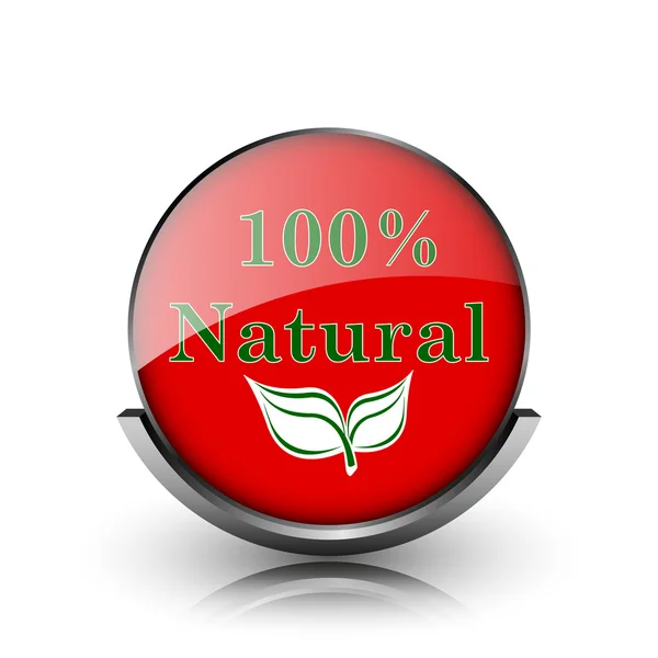 100 por ciento icono natural — Foto de Stock