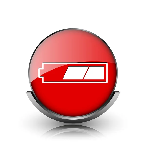 2 thirds charged battery icon — Stock Photo, Image