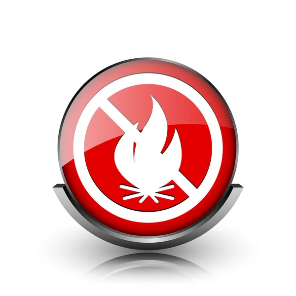 Pożar zabronione ikona — Zdjęcie stockowe