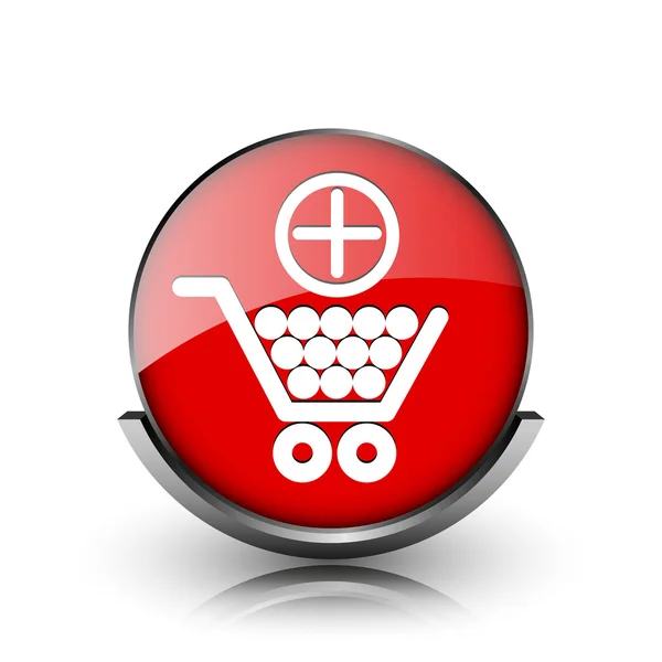 Lägg till shopping cart-ikonen — Stockfoto