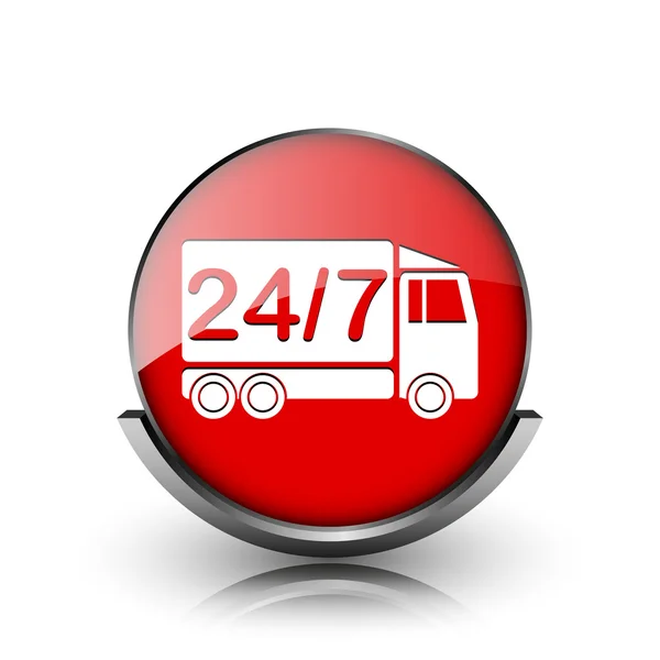 24 7 Lieferwagen-Symbol — Stockfoto