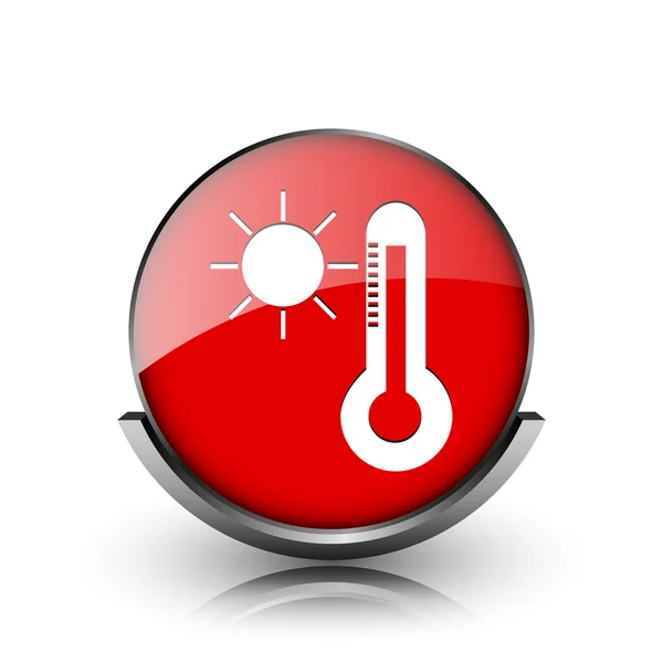 Sun and thermometer icon — Stock Photo, Image